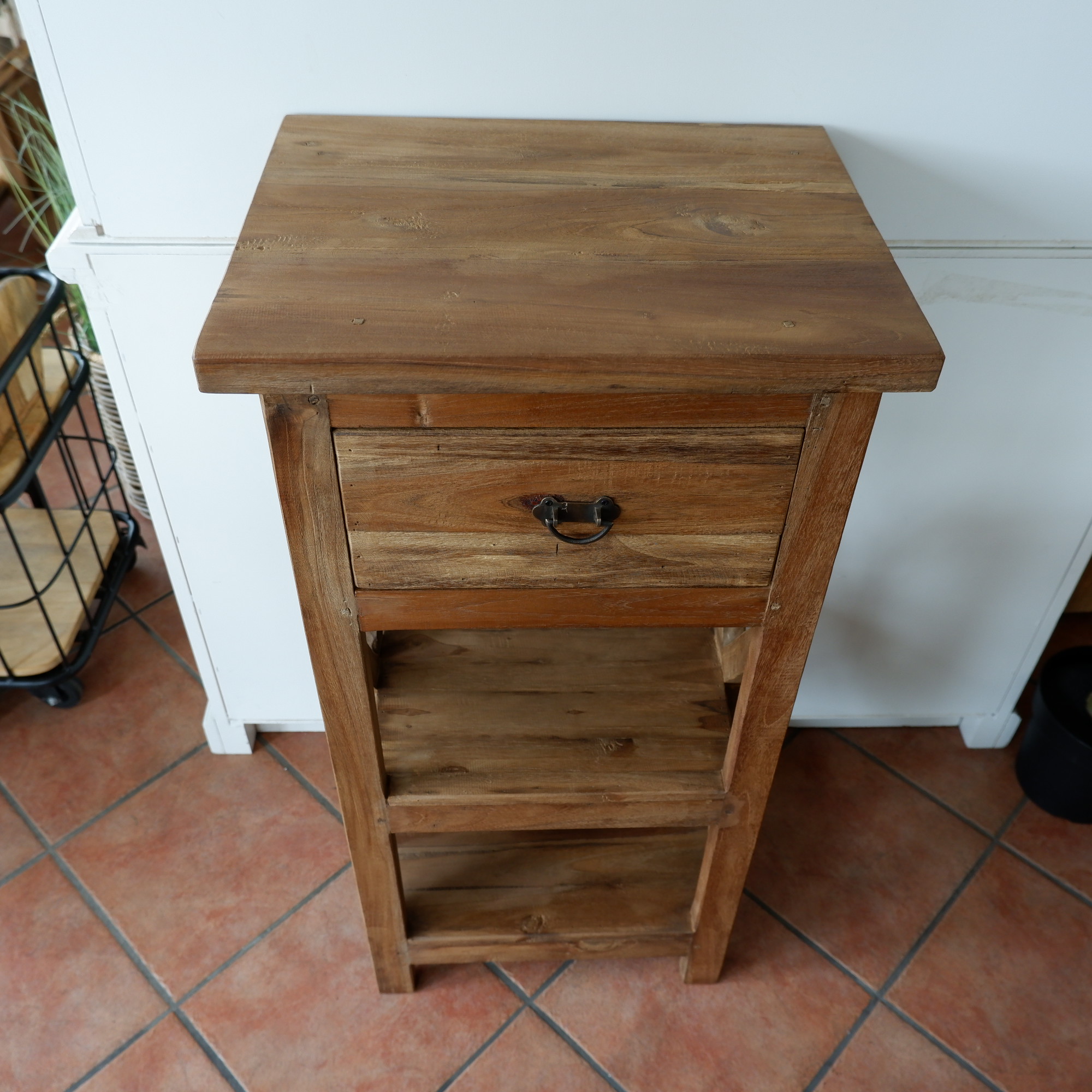 Kastje Cross met lade en 2 planken oud teak - Afbeelding 18