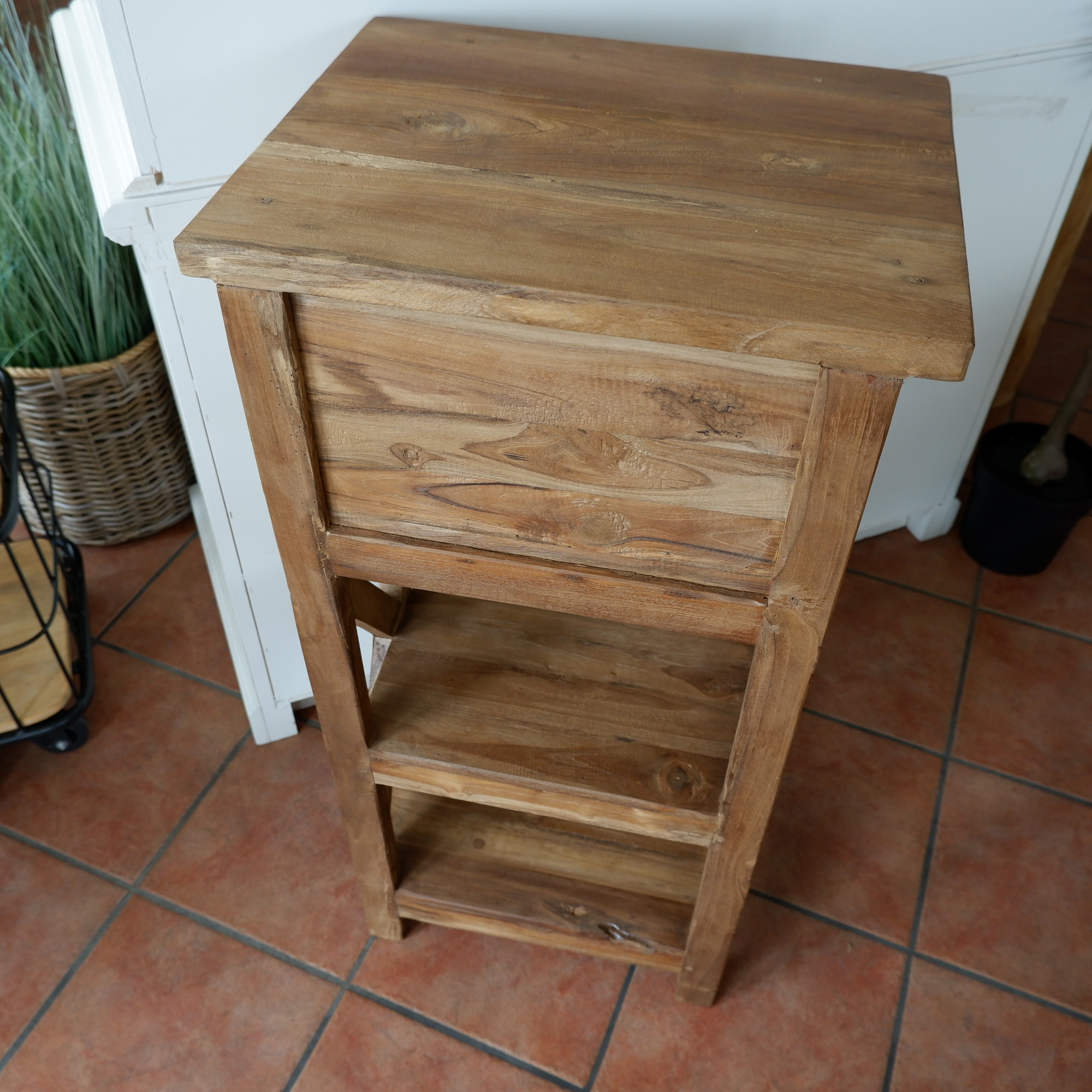 Kastje Cross met lade en 2 planken oud teak - Afbeelding 20