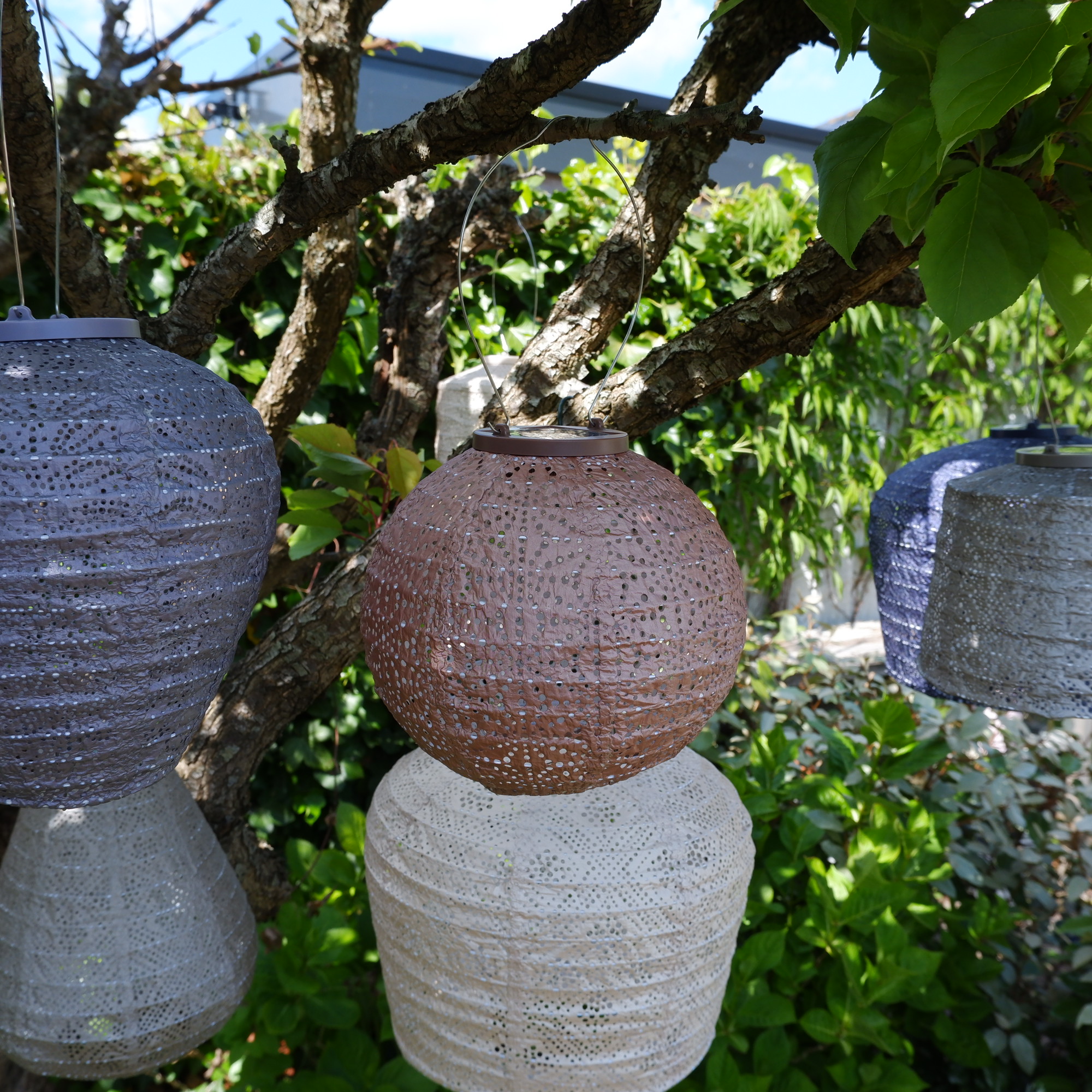 Bol solar lampion Ø20 cm mocha mousse - Afbeelding 8