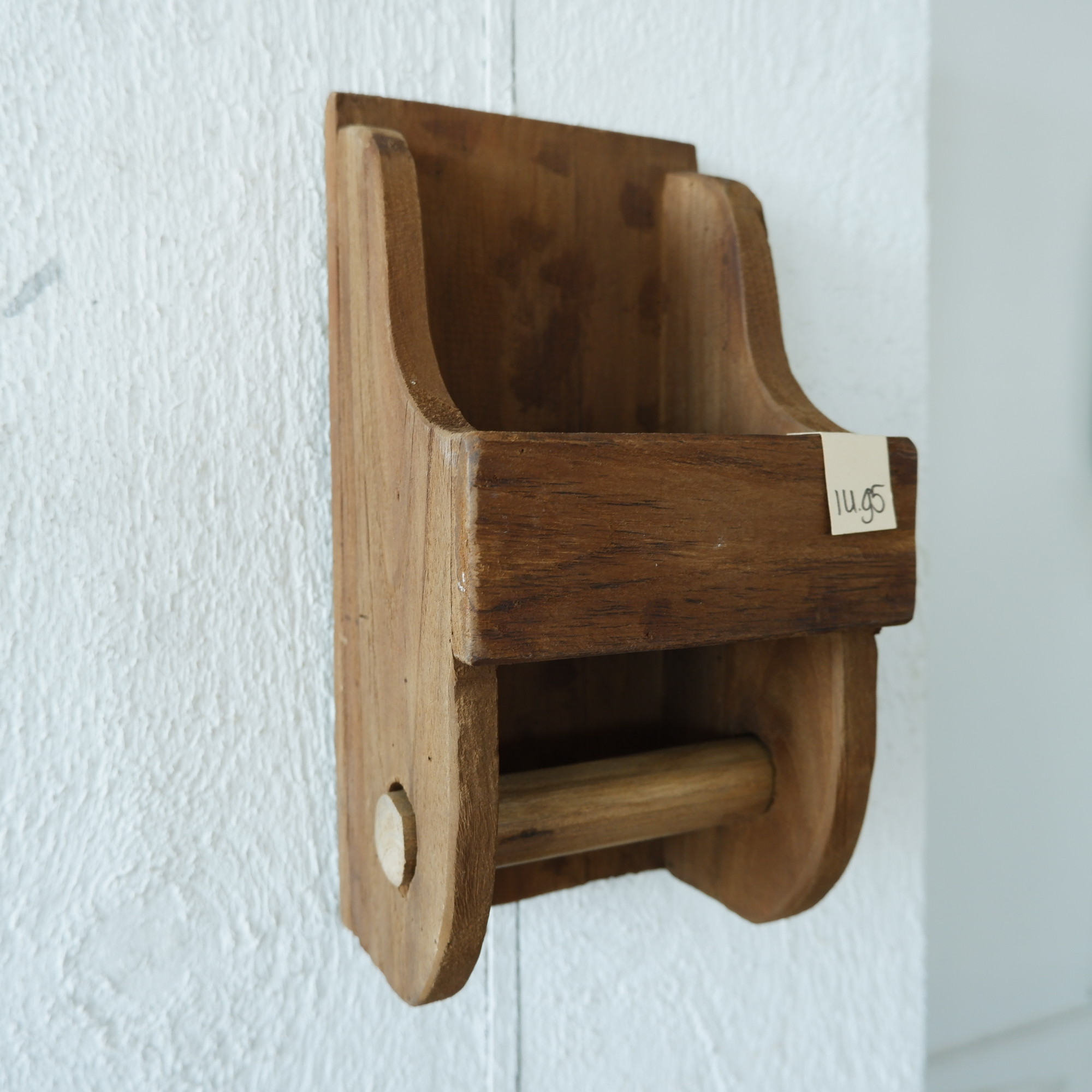 Toiletrolhouder oud teak - Afbeelding 7