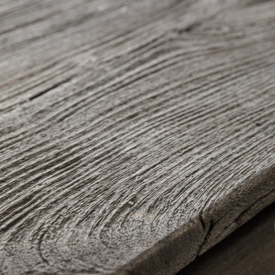 be uniq haltafel pacha 4 lades en onderplank vergrijsd teak hoog 90 cm breed 80 cm diep 35.5 cm sand collection3