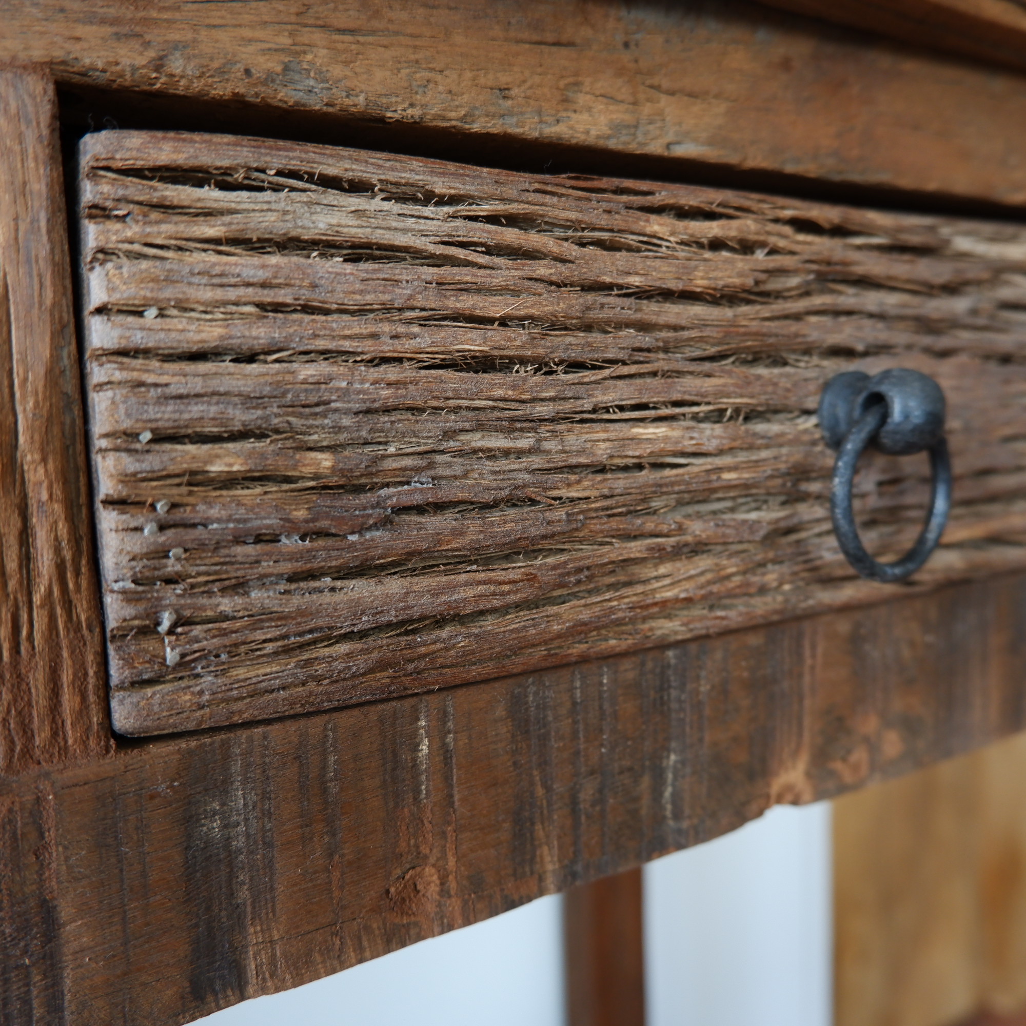 Haltafel 2 lades en onderplank Old wood - Afbeelding 7