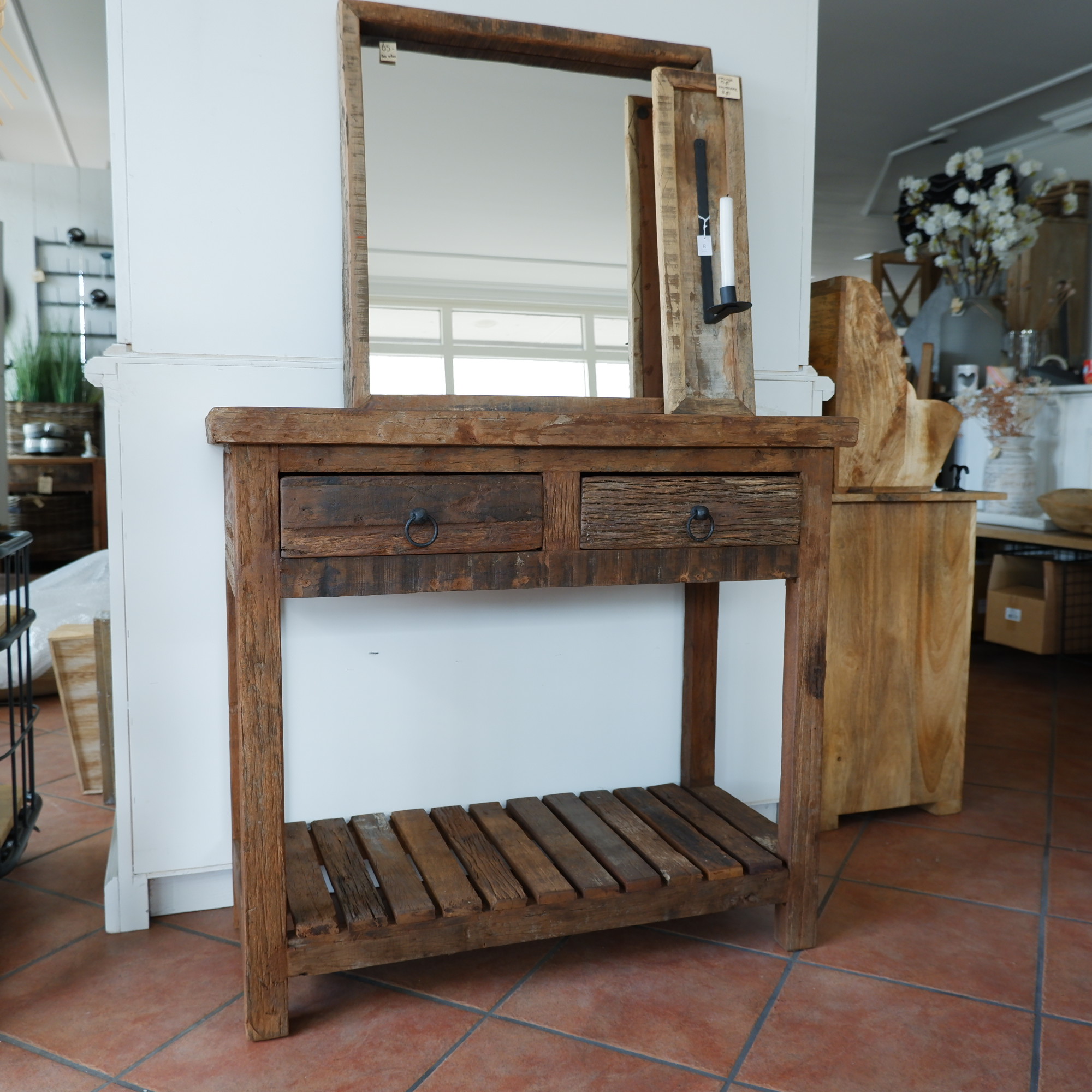 Haltafel 2 lades en onderplank Old wood - Afbeelding 15