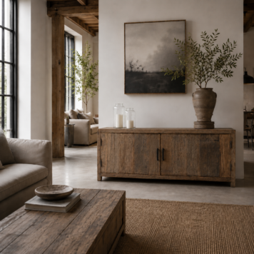 be uniq tv meubel monaco 2 deuren 55 cm hoog 150 cm breed 45 cm diep oud vergrijsd hard hout tv dressoir10