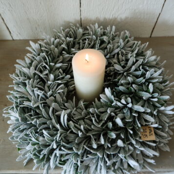 besneeuwde krans demu diameter 45 cm 8 cm dik