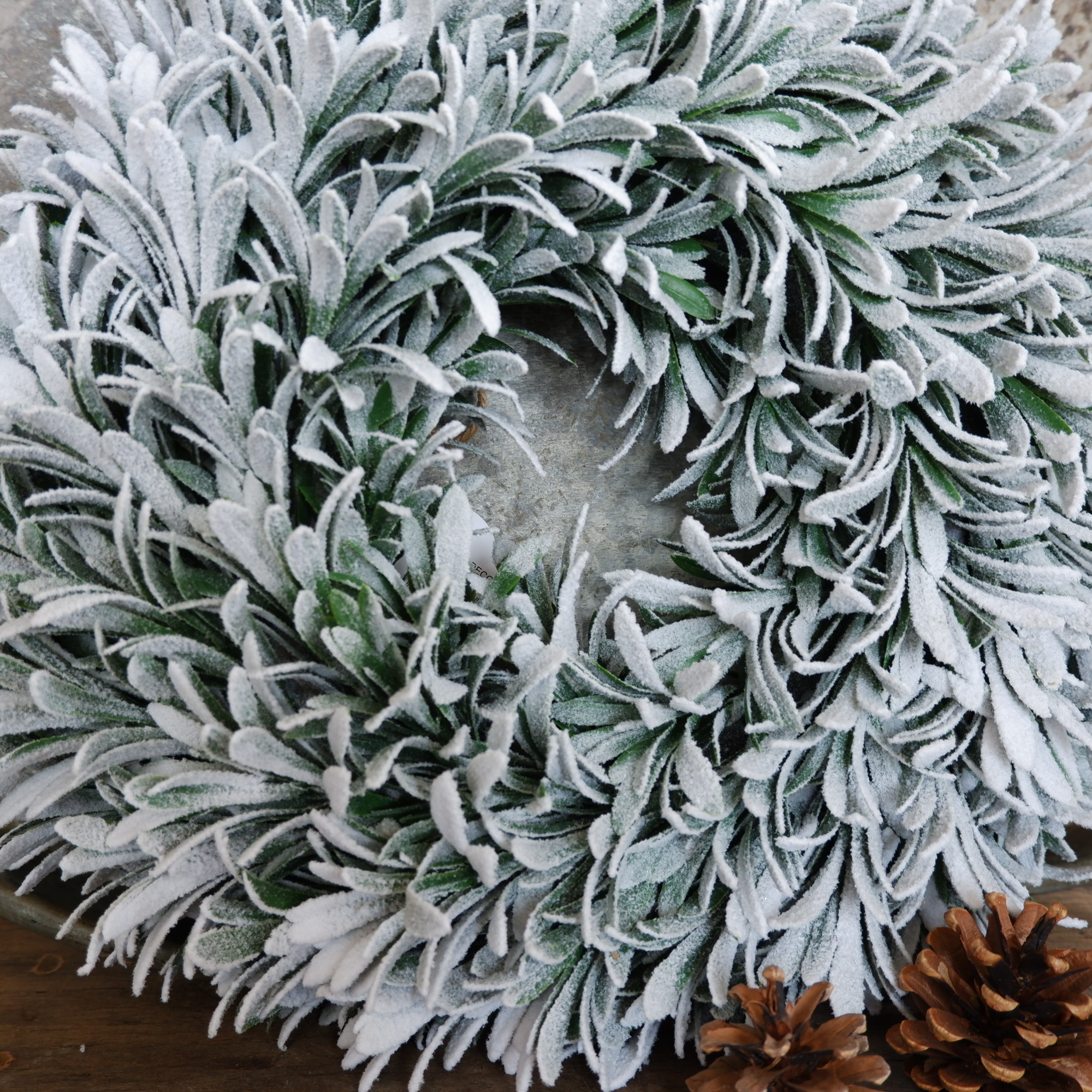 Besneeuwde krans Ø45 cm - Afbeelding 5