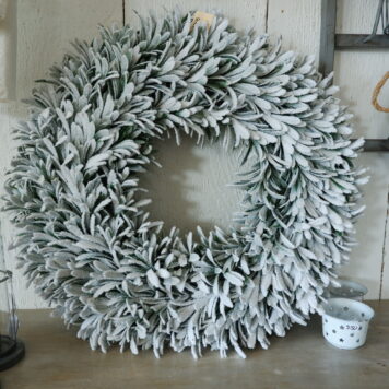 besneeuwde krans demu diameter 55 cm 8 cm dik