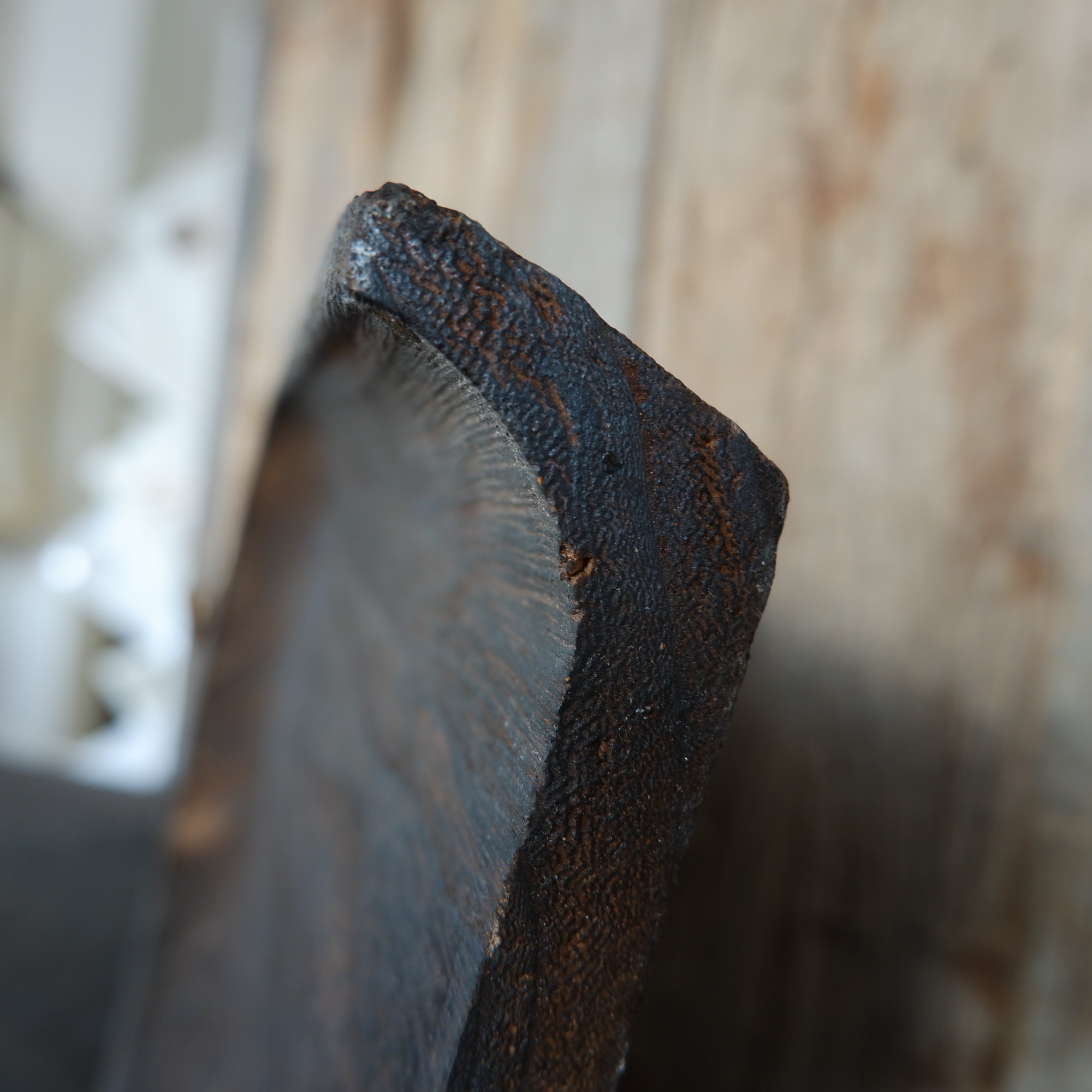 Graanschep hout donker bruin - Afbeelding 2
